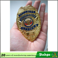 Oficial de gobierno Metal Police Badge